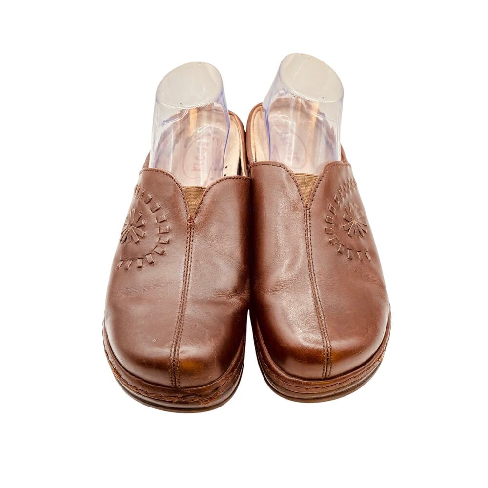 Klogs Footwear F7 brown leather mules comfort shoes sz 10